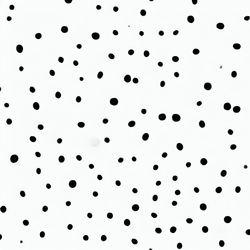 AI image generated of A drawing of a bunch of black dots on a white background.