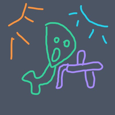 A%20playful%20neon-drawn%20scene%20features%20a%20green%2C%20alien-like%20creature%20with%20a%20big%20head%20and%20open%20mouth%20beside%20a%20purple%20bench-like%20shape%2C%20with%20orange%20sunbursts%20and%20blue%20rays%20in%20the%20dark%20background.